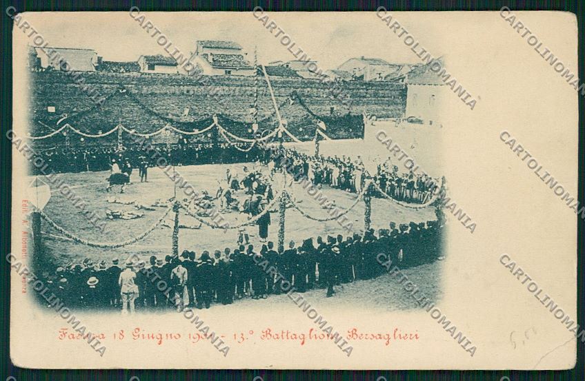 Ravenna Faenza Militari Bersaglieri PIEGHINA cartolina QK0066 – fronte