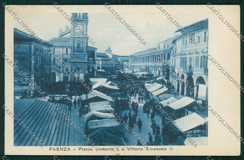 Ravenna Faenza Mercato cartolina QK0090 – fronte