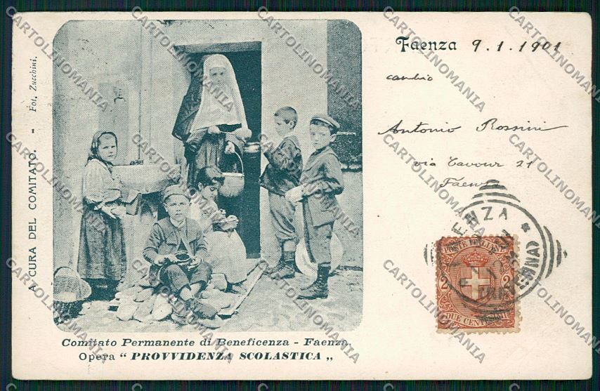 Ravenna Faenza cartolina QK0105 – fronte