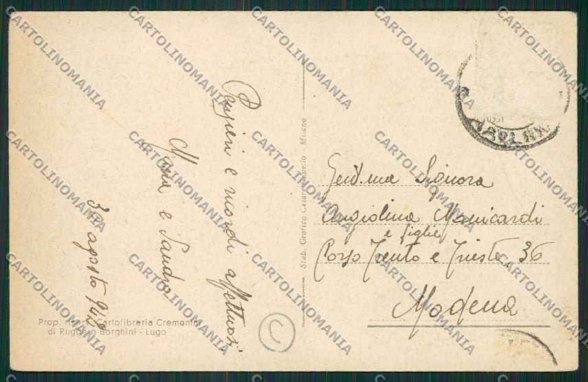 Ravenna Lugo cartolina QK0111 – retro