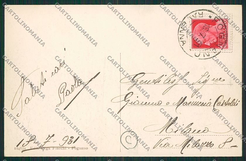 Ravenna Fognano cartolina QK0158 – retro