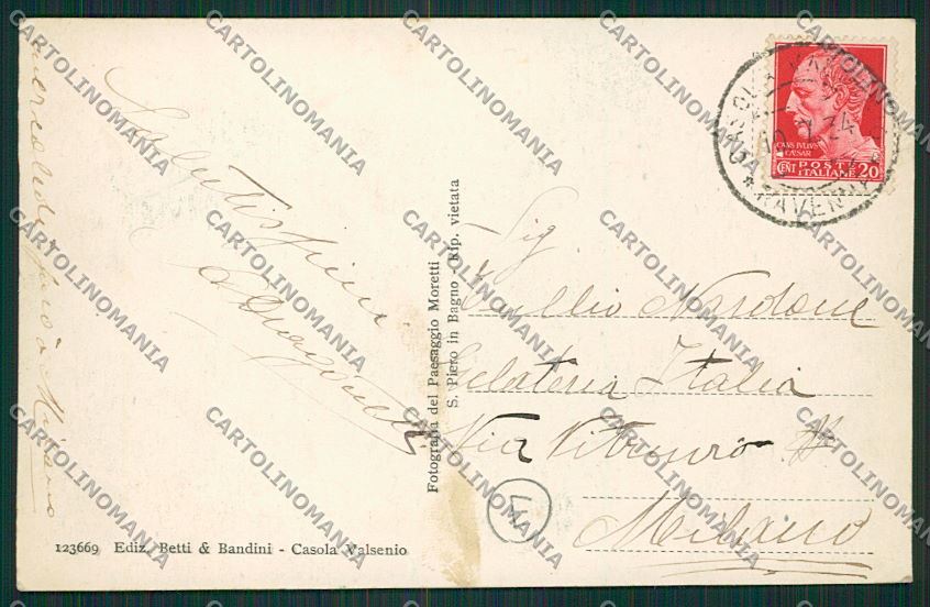 Ravenna Casola Valsenio cartolina QK0162 – retro