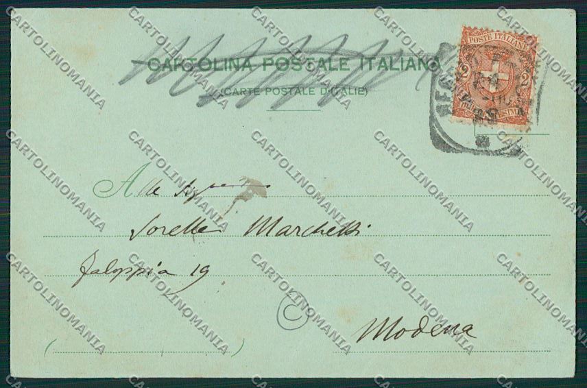 Reggio Emilia città Chiaro di luna cartolina QK0172 – retro