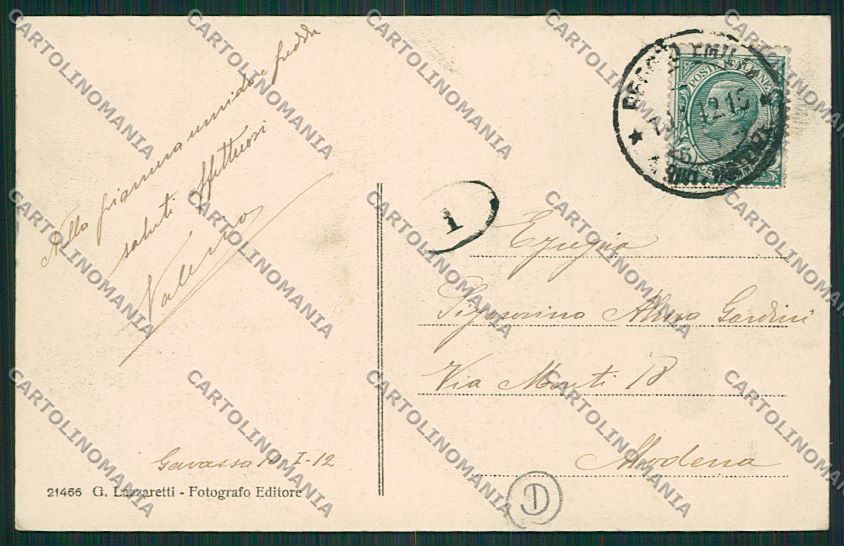 Reggio Emilia città cartolina QK0186 – retro