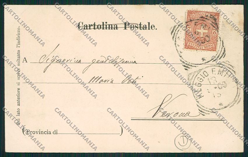 Reggio Emilia città cartolina QK0191 – retro