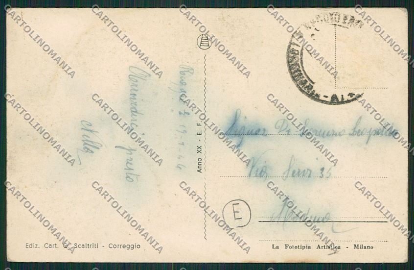 Reggio Emilia città cartolina QK0197 – retro