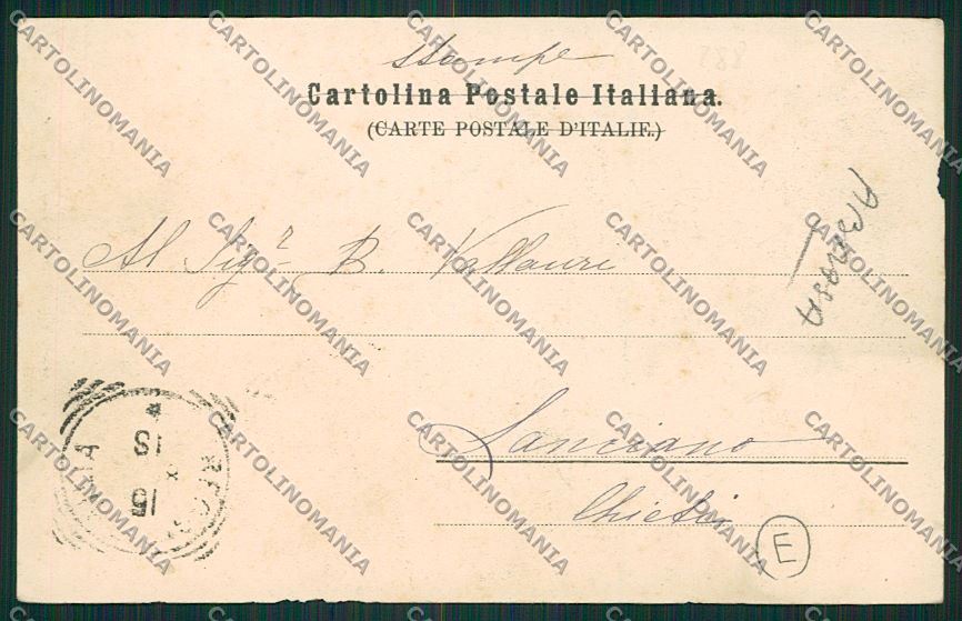 Reggio Emilia città ABRASA cartolina QK0198 – retro