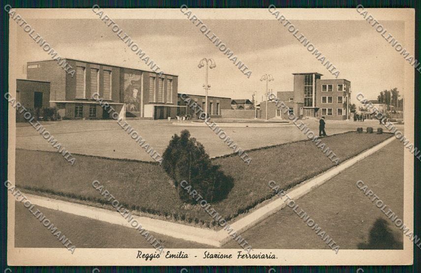 Reggio Emilia città Stazione cartolina QK0208 – fronte