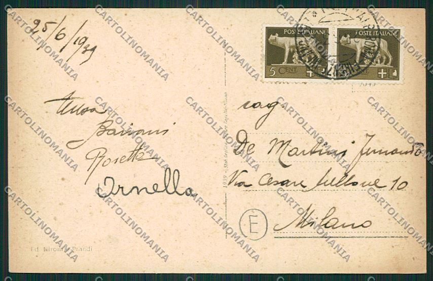 Reggio Emilia città Stazione cartolina QK0208 – retro