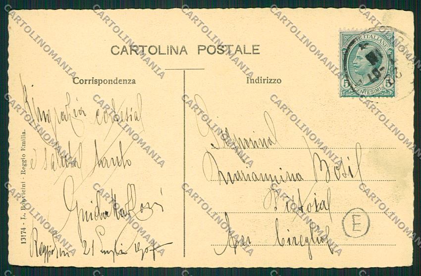 Reggio Emilia città cartolina QK0211 – retro