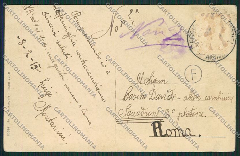 Reggio Emilia città cartolina QK0220 – retro