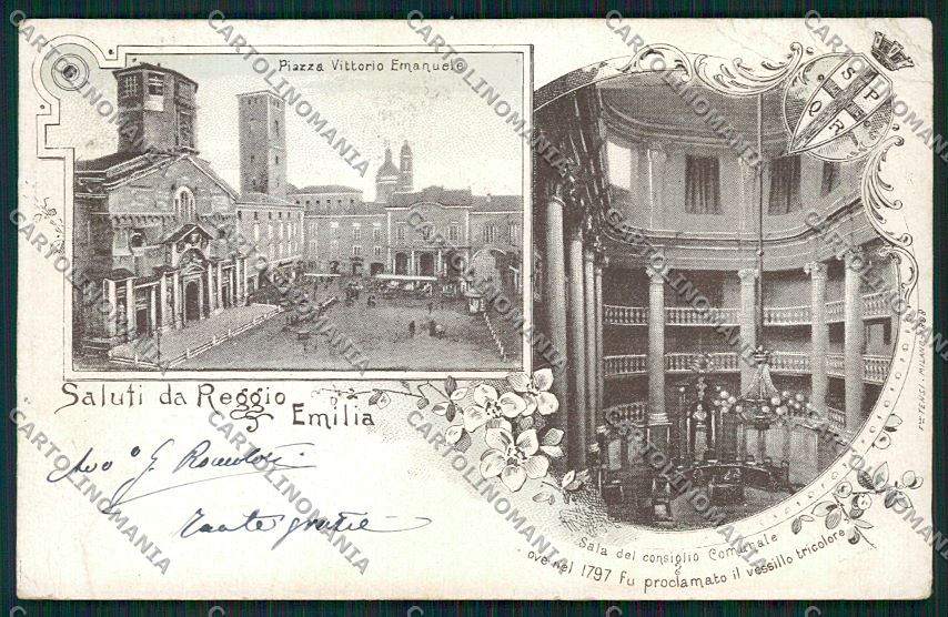 Reggio Emilia città PIEGHINE cartolina QK0226 – fronte