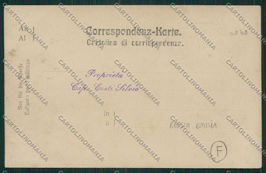 Reggio Emilia città Militari Foto cartolina QK0232 – retro