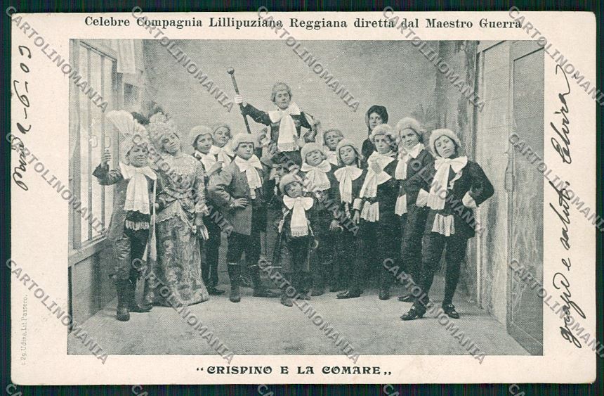 Reggio Emilia città Compagnia Lillipuziana cartolina QK0238 – fronte