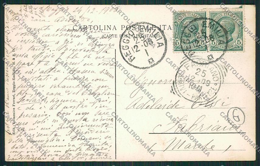 Reggio Emilia città cartolina QK0248 – retro