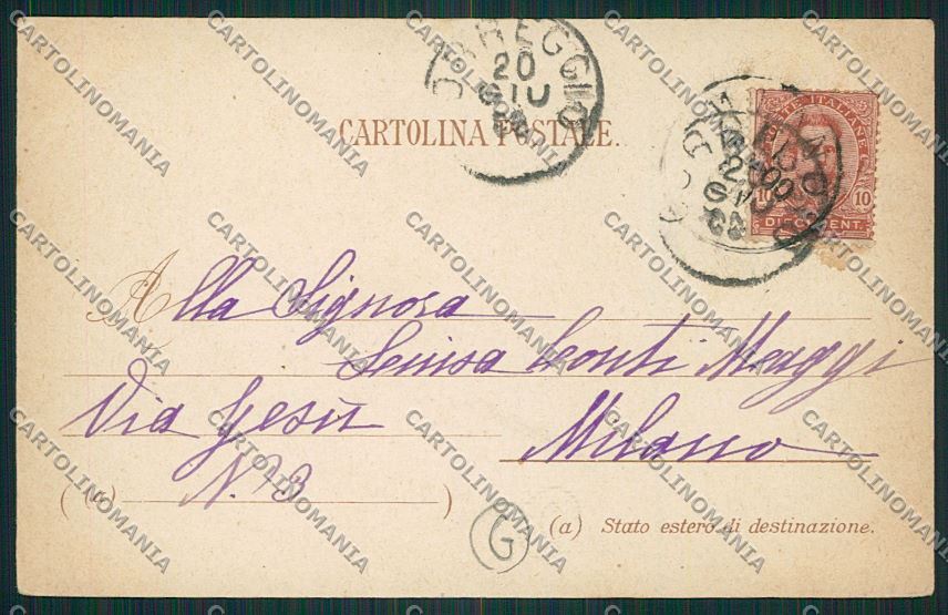Reggio Emilia città Saluti da Gruss cartolina QK0253 – retro