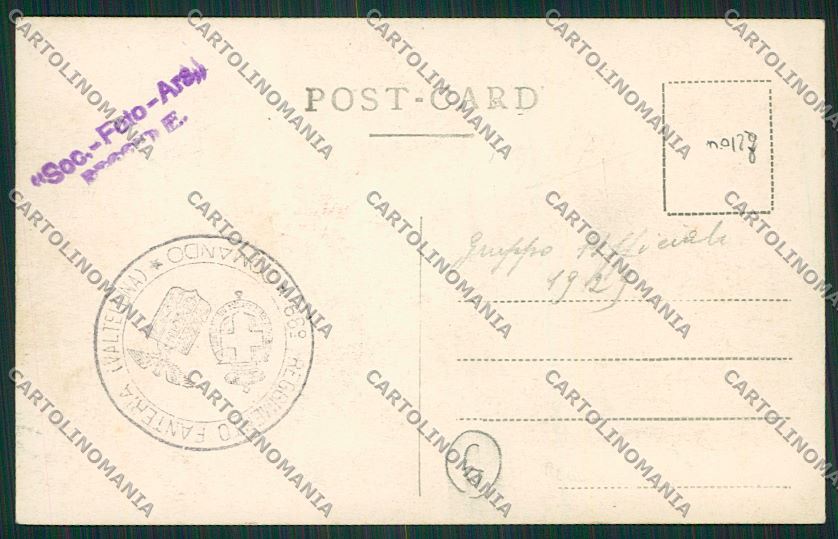 Reggio Emilia città Militari Foto cartolina QK0260 – retro