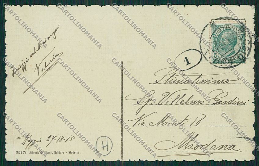 Reggio Emilia città cartolina QK0261 – retro