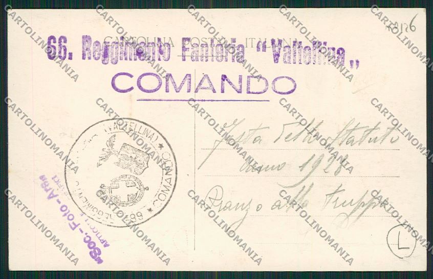 Reggio Emilia città Militari Foto cartolina QK0263 – retro