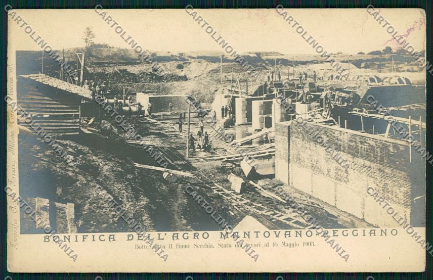 Reggio Emilia Mantova Bonifica Secchia Foto cartolina QK0271 – fronte