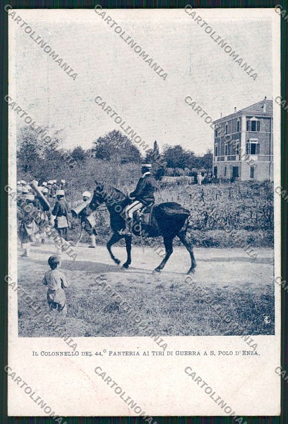 Reggio Emilia San Polo Enza Militari Fanteria cartolina QK0279 – fronte