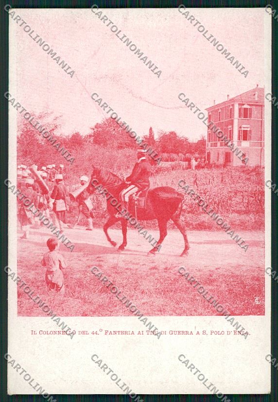 Reggio Emilia San Polo Enza Militari Fanteria cartolina QK0280 – fronte