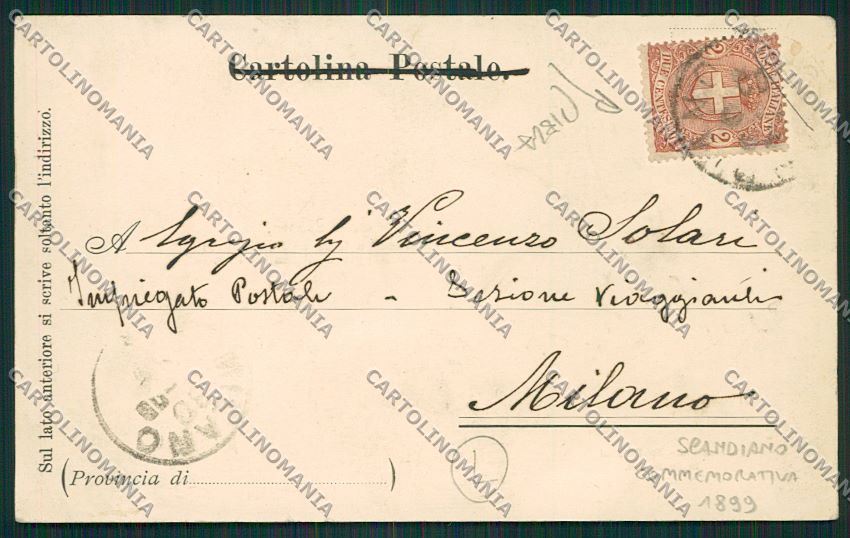 Reggio Emilia Scandiano cartolina QK0320 – retro
