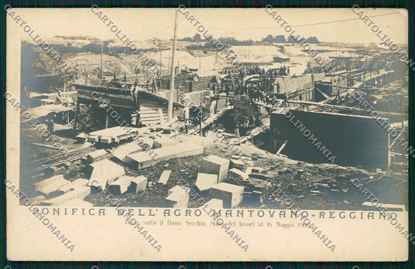 Reggio Emilia Mantova Bonifica Secchia Foto cartolina QK0328 – fronte