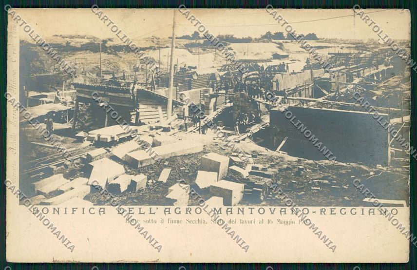 Reggio Emilia Mantova Bonifica Secchia Foto cartolina QK0329 – fronte