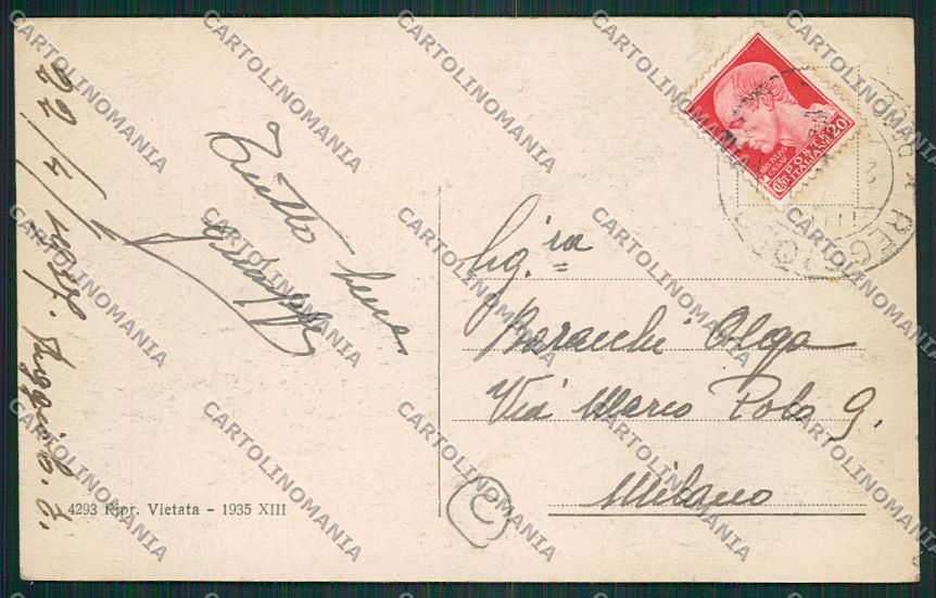 Reggio Emilia Reggiolo cartolina QK0330 – retro