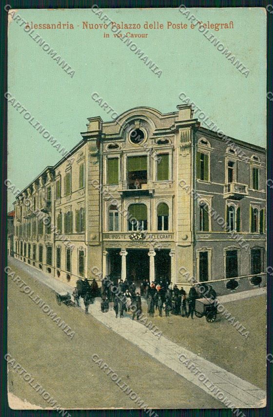 Alessandria città Poste SCOLLATA cartolina QK0335 – fronte