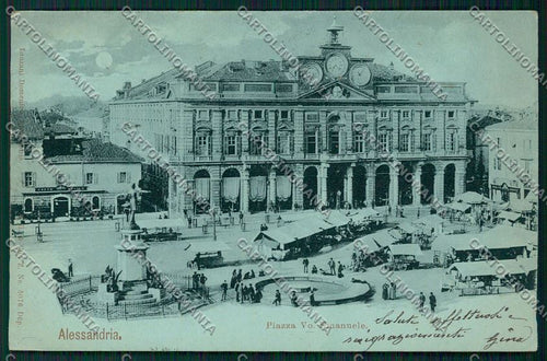 Alessandria città Mercato cartolina QK0336 – fronte