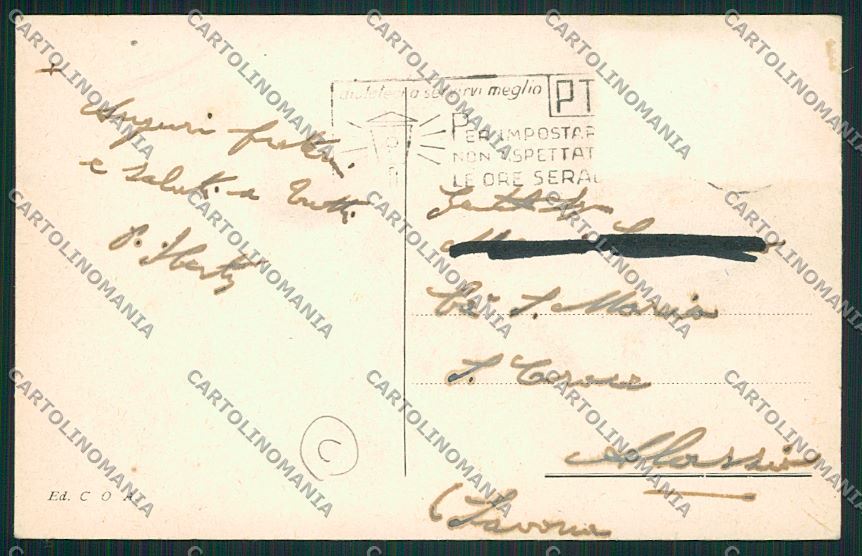 Alessandria città Poste cartolina QK0337 – retro