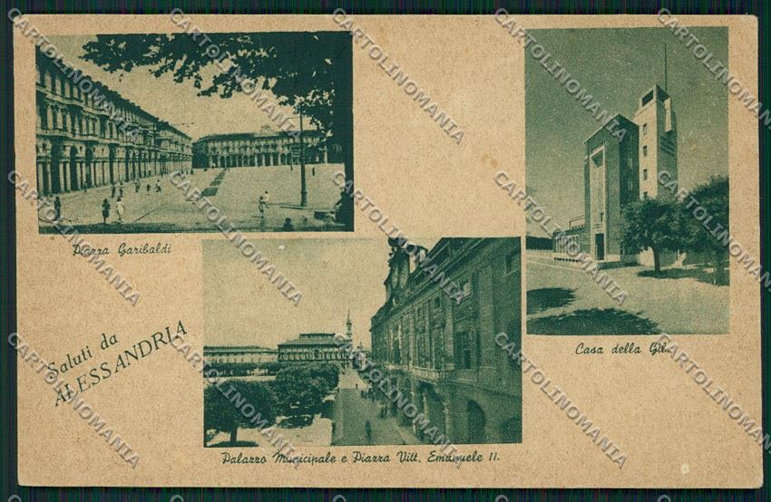 Alessandria città Saluti da cartolina QK0341 – fronte