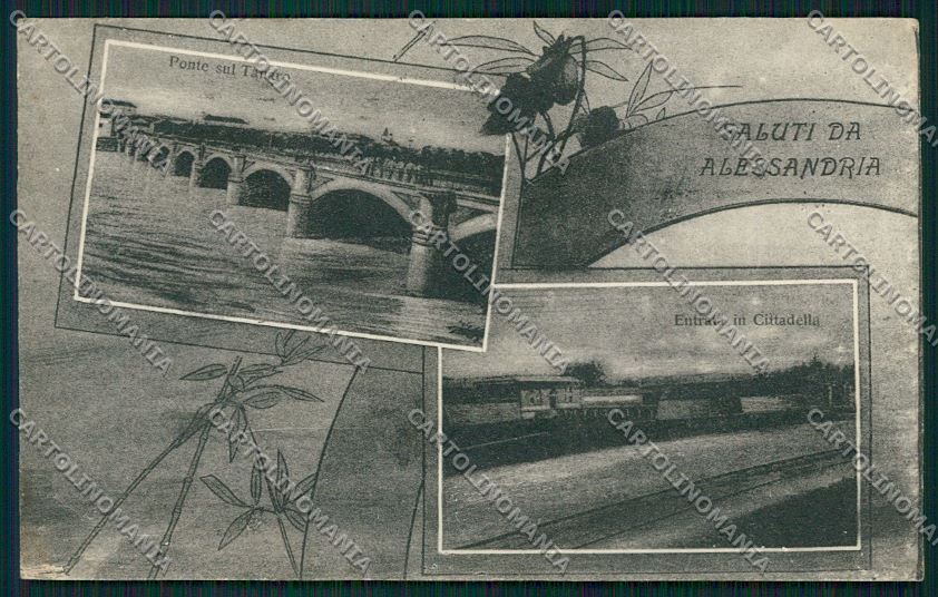 Alessandria città Saluti da SCOLLATA cartolina QK0346 – fronte