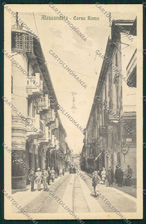 Alessandria città Tram cartolina QK0348 – fronte