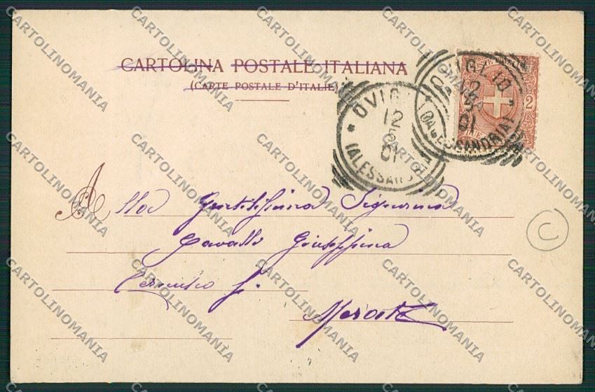 Alessandria città cartolina QK0349 – retro