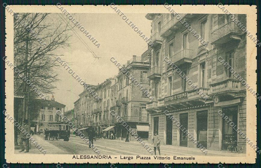 Alessandria città Tram cartolina QK0356 – fronte