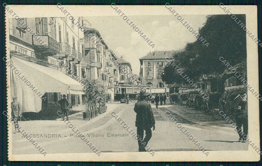 Alessandria città Tram cartolina QK0358 – fronte