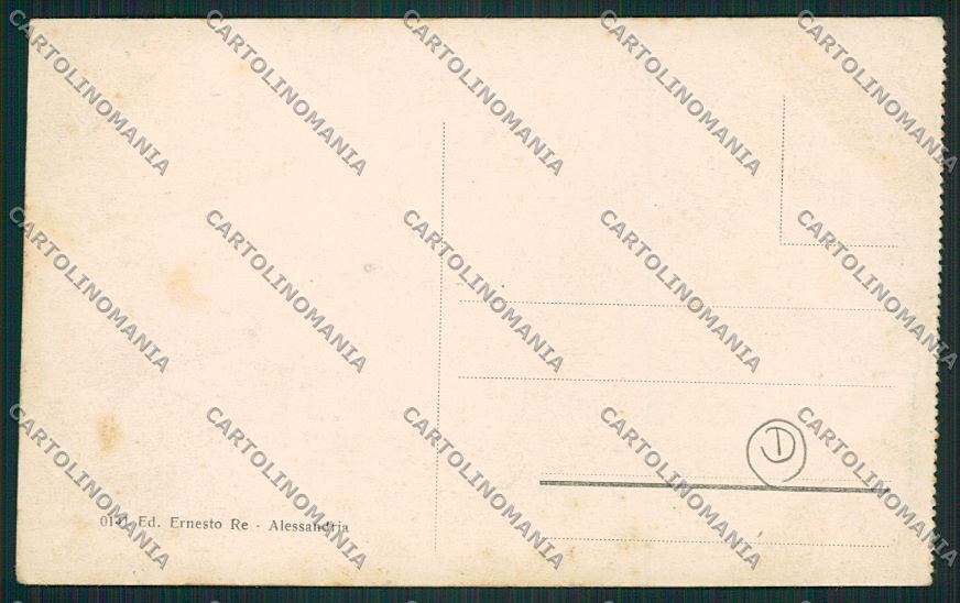 Alessandria città Tram cartolina QK0358 – retro
