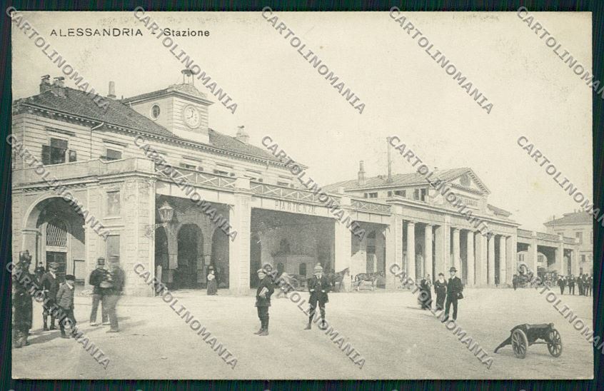 Alessandria città Stazione cartolina QK0361 – fronte