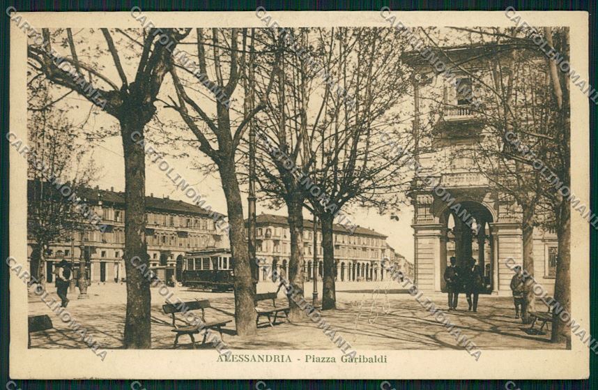 Alessandria città Tram cartolina QK0362 – fronte