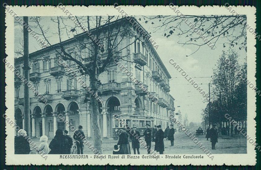 Alessandria città Tram cartolina QK0366 – fronte