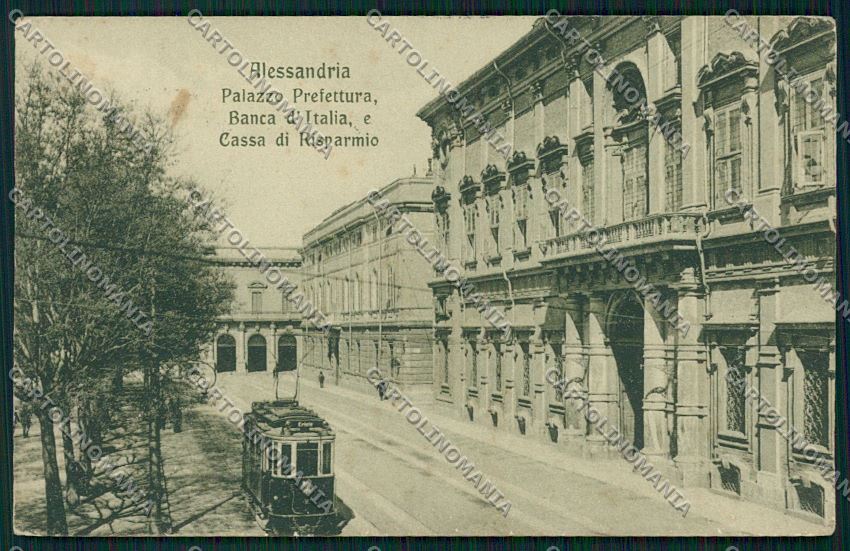 Alessandria città Tram cartolina QK0371 – fronte