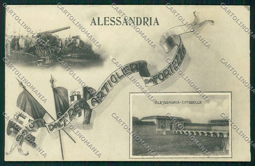 Alessandria città Militari Saluti da cartolina QK0372 – fronte