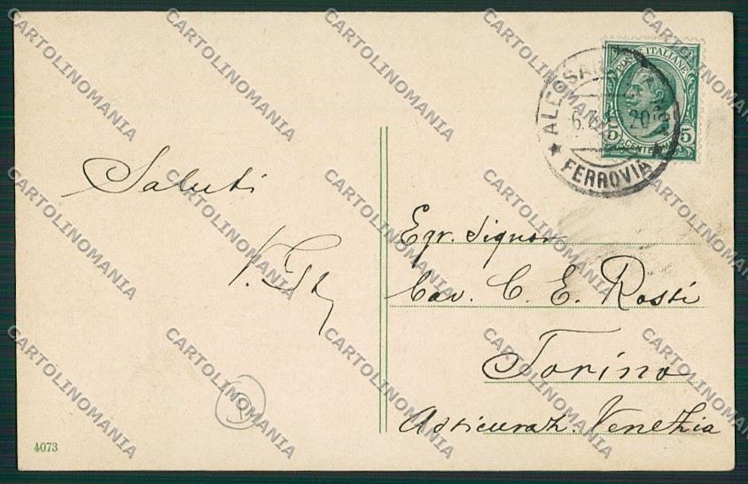 Alessandria città Poste cartolina QK0378 – retro
