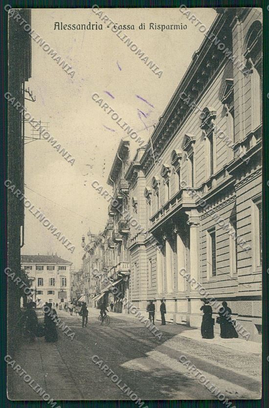 Alessandria città PIEGHINA cartolina QK0379 – fronte