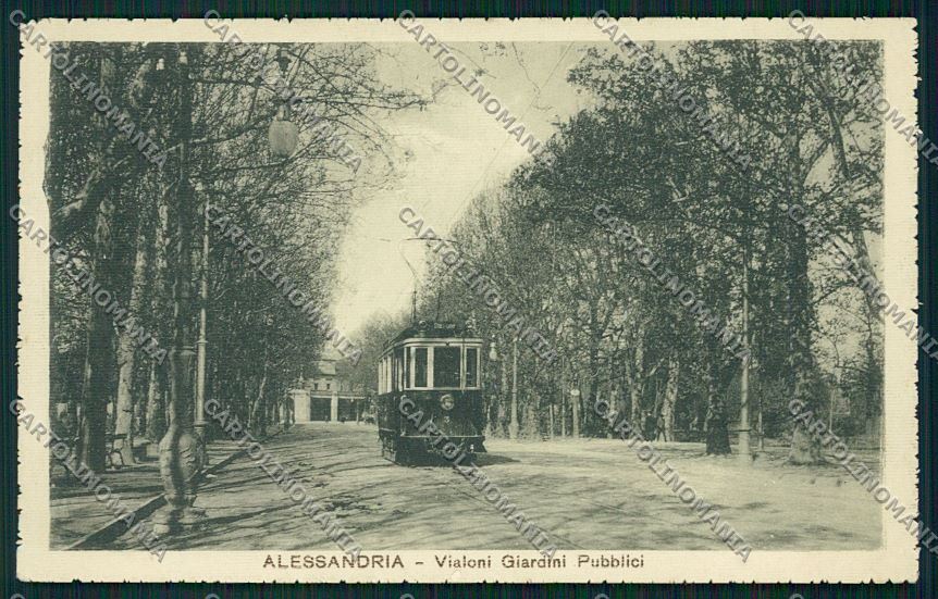 Alessandria città Tram cartolina QK0385 – fronte
