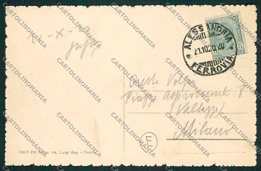 Alessandria città cartolina QK0389 – retro