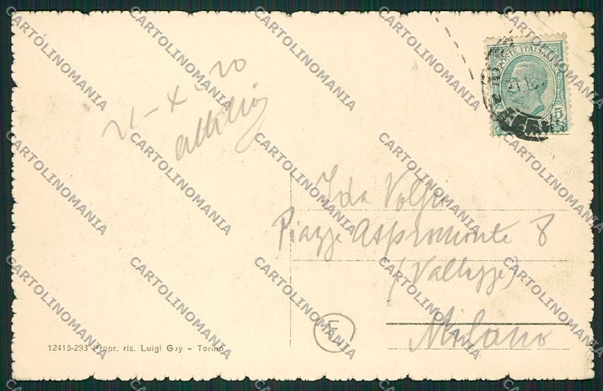 Alessandria città Tram PIEGHINA cartolina QK0396 – retro